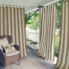 Stripes Curtains Elrene Home Fashions Highland Stripe Indoor Outdoor Curtain Panel52x95"