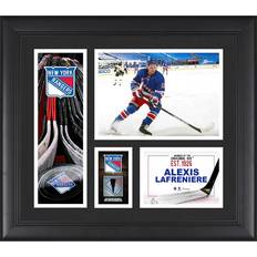 Fanatics New York Rangers Alexis Lafreniere Framed Player Collage with a Piece of Game Used Puck