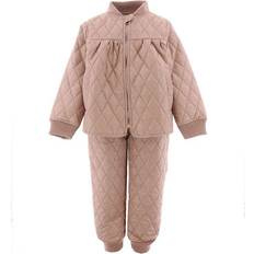 6-9M Vinterset Barnkläder Petit by Sofie Schnoor Thermo Set - Camel (PNOS522)