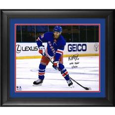 Fanatics New York Rangers K'Andre Miller Framed Autographed Handshake Line Photograph with 1st NHL Goal 1/26/21 Inscription
