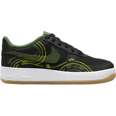 Nike Air Force 1 LV8 GS - Black/Treeline/White/Carbon Green