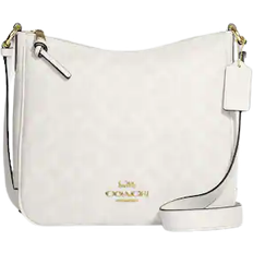 Coach Ellie File Bag In Signature Canvas - Gold/Chalk/Glacierwhite