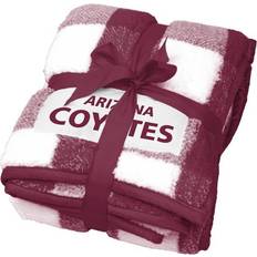 Logo Brands Arizona Coyotes Buffalo Check Frosty Fleece Blanket