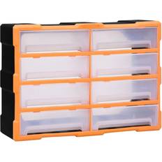 vidaXL Skuffereol med 8 store skuffer 52x16x37 cm