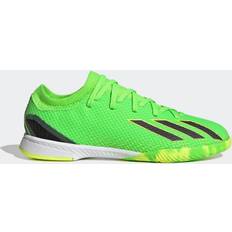 Green Soccer Shoes Adidas X Speedportal.3 Indoor Shoes Solar 11.5K