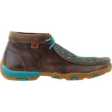 Twisted X Chukka Driving Mocs - Brown/Turquoise