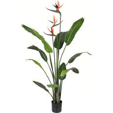 Christmas Decorations Vickerman Green Potted Bird of Paradise Palm with 11 Leaves Christmas Tree