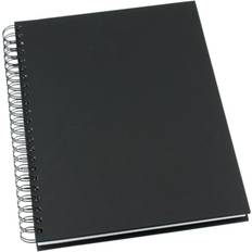 Notesbog Design spiral A4 ulinjeret sort 7045142671704