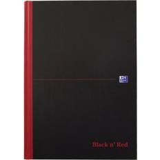Oxford Black'n'Red A4 Hardback Cover Squared