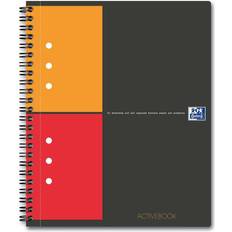 Oxford Blocchi Spiralati Activebook A5+ Grigio/Arancio Quadretti 5 mm