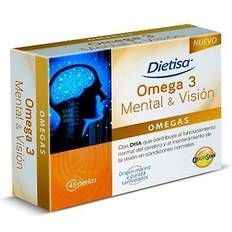 Cápsulas Ácidos Grasos Dietisa Omega 3 Mental Y Vision 45 Perlas