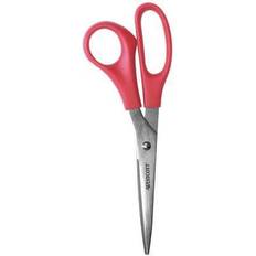 Red Desktop Stationery Westcott All Purpose Value Scissors, 8"L Pointed, Red