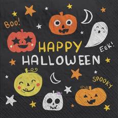 Amscan Spooky Friends Halloween Luncheon Napkin, Multicolor, 100/Pack (712997) Multicolor