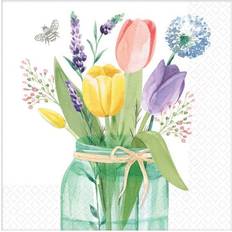 Party Supplies Amscan Tulip Garden Luncheon Napkins (Pack of 16) Floral