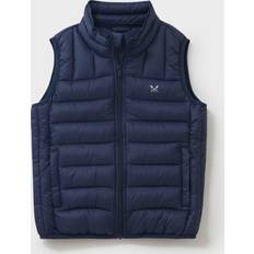 Blau Warm gefütterte Westen Crew Clothing Kids' Lightweight Padded Gilet