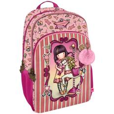 Rosa Mochilas escolares Safta Mochila 3 Cremalleras Gorjuss Fairground Carousel