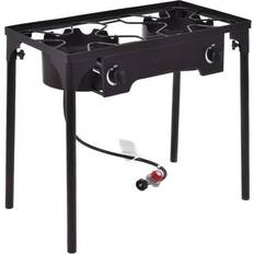 Grills Costway 150000 BTU Double Burner Outdoor Stove BBQ Grill