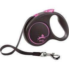 Flexi koppel Flexi KOPPEL BLACK DESIGN S 5M BAND ROSA