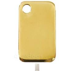 Red Dingo Rectangle Stainless Steel Personalized Dog & Cat ID Tag, Large