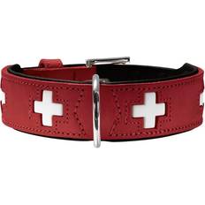 Hunter Hundehalsbånd Swiss Rød/Sort (38-43.5