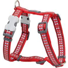 Red Dingo Harness Bone Reflective