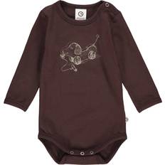 Müsli Dachshund Print Bodysuits - Coffee (1582053500)