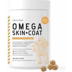 Supplements Pets Chew + Heal Omega Skin & Coat Dog Supplement, Count of