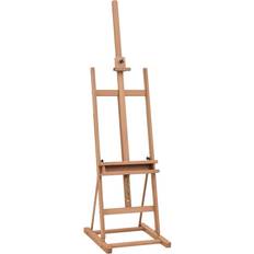 Beige Arts & Crafts H-Frame Wooden Studio Easel