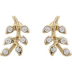 Snö of Sweden Minna Small Branch Earring - Gold/Transparent