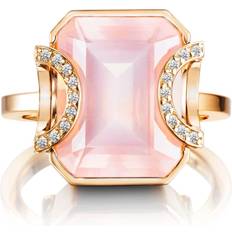 Efva Attling Rosa Ringar Efva Attling Little Magic Star Ring Rose Quartz