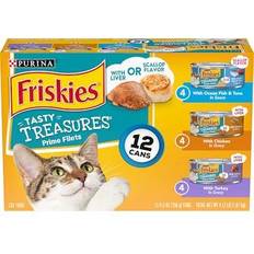 Pets Friskies Tasty Treasures Prime Filets Wet Cat Food, 12x5.5 oz