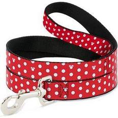 Buckle-Down Disney Pet Leash Dog Leash Minnie Mouse Polka Dot