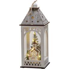 Colgante Linternas Konstsmide Christmas Farol Decorativo LED - Blanco, Gris Linterna 29cm