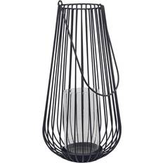 Bercato Ljusslykta Fyr svart H: 41cm x Ø:20cm Järn Svart Lanterne