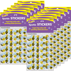 Trend Sparkle Stickers, Buzzing Bumblebees, 72 Stickers Per Pack, Set Of 12 Packs