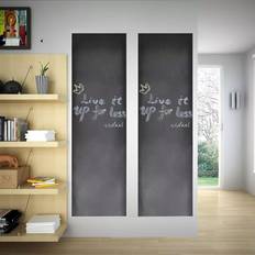 Noir Tableaux d'affichage vidaXL Wall Sticker Tableau d'affichage 2pcs