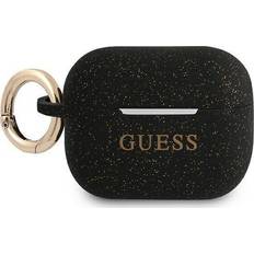 Guess Kopfhörer Guess GUAPSGGEK AirPods Pro cover czarny/black Silicone Glitter