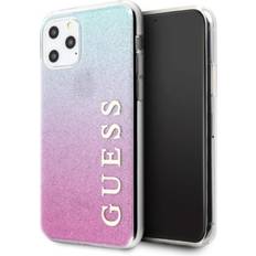 Guess Glitter Gradient Skal iPhone 11 Pro Rosa/Blå