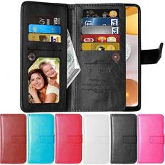 Samsung galaxy a42 5g cover CaseOnline Dobbeltflip Flexi 9-kort Samsung Galaxy A42 5G sort