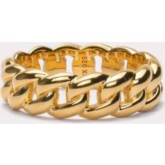 IX Studios Polished Curb Ring - Gold