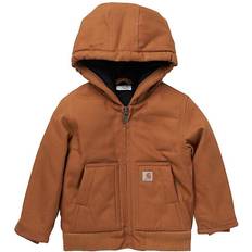 Insulating Function Shell Jackets Children's Clothing Carhartt Toddler's Canvas Insulated Hooded Active Jacket - Brown