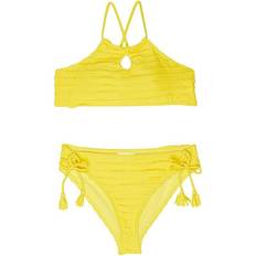 Yellow Bikinis Children's Clothing Girls' Hobie Sandy Keyhole Bikini Set