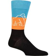 Happy Socks Intimo Happy Socks Mountain Gorillas Sock - White/Orange/Light Blue