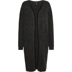 Dame - Lilla Trøjer Vero Moda Curve Koksgrå longline-cardigan melange