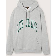 Lee Jumpers Lee Logo Cotton Blend Hoodie, Light