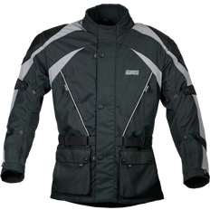 GMS GMS-Moto Twister, chaqueta textil impermeable color: Negro/Gris tamaño: Mujer