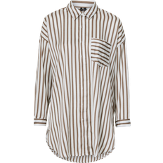 Vero Moda Edita LS Long Shirt Snow Fossil