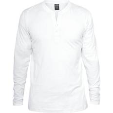 Urban Classics Herr T-shirts Urban Classics Basic Henley Long-sleeve Shirt