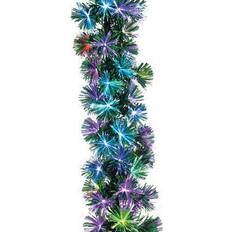 Garlands & Confetti on sale Gerson 6 ft. L Pre-Lit Color Changing Fiber Optic Garland