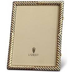 L'Objet Gold Deco Twist Frame 4 x 6 Photo Frame